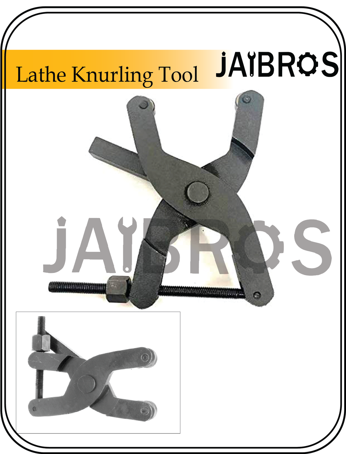 black knurling tool holder