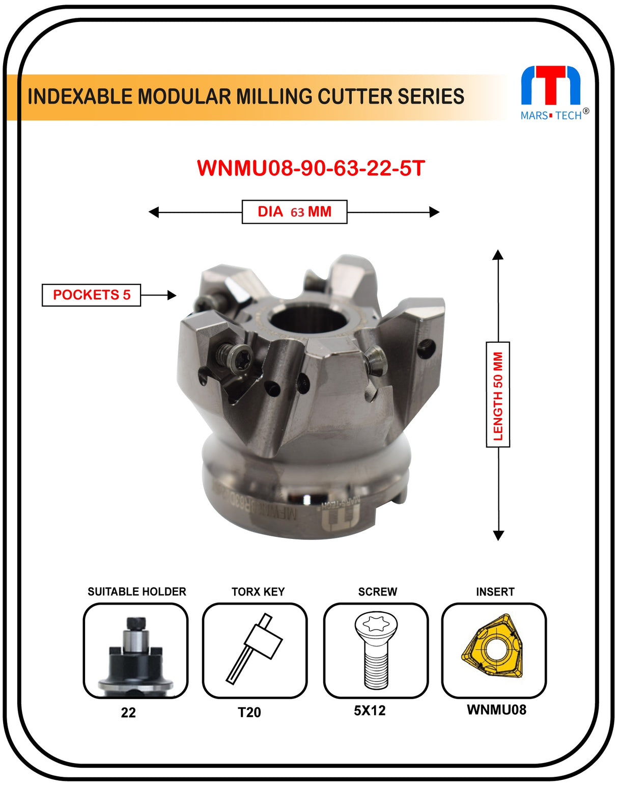 63mm face mill