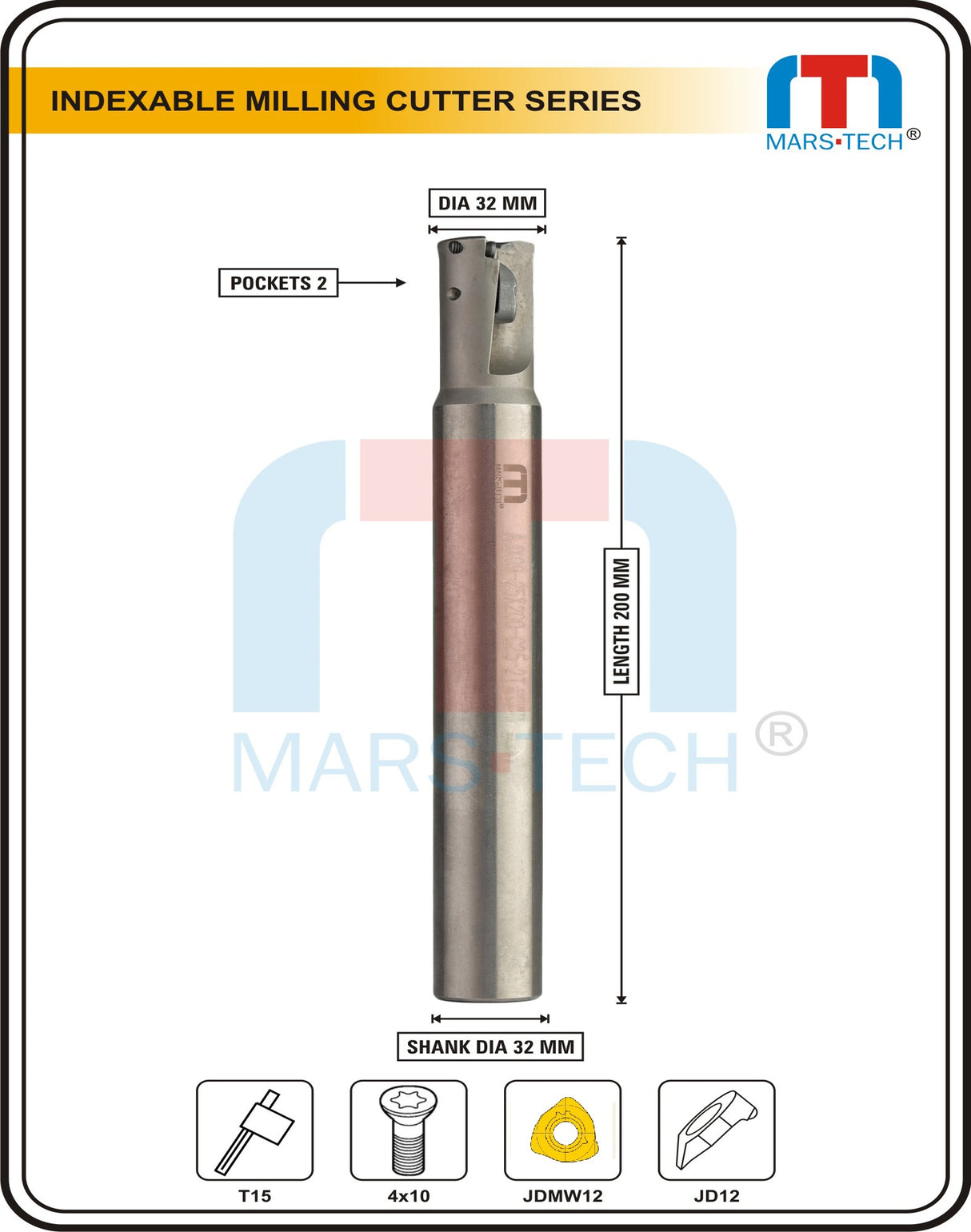 Mitsubishi indexable milling cutter