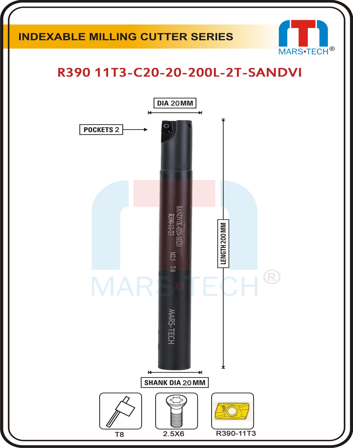 indexable endmill 32 mm