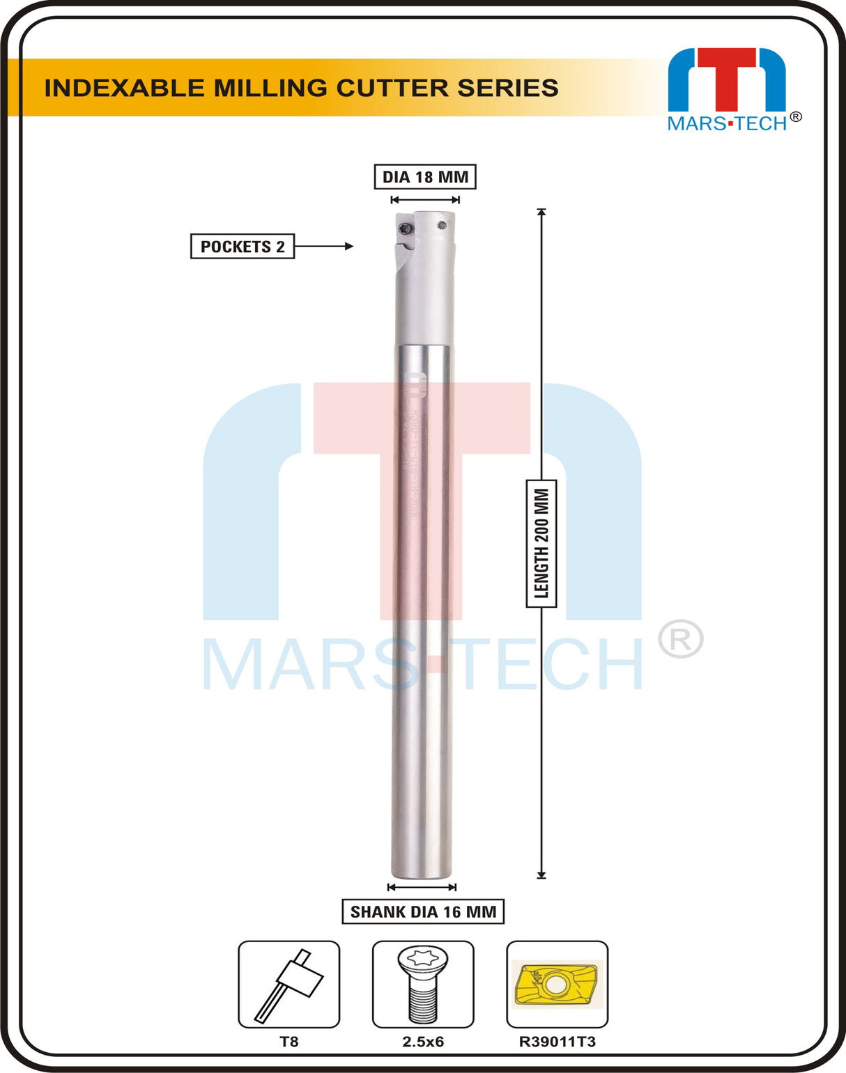 25 mm endmill SDMT09T3