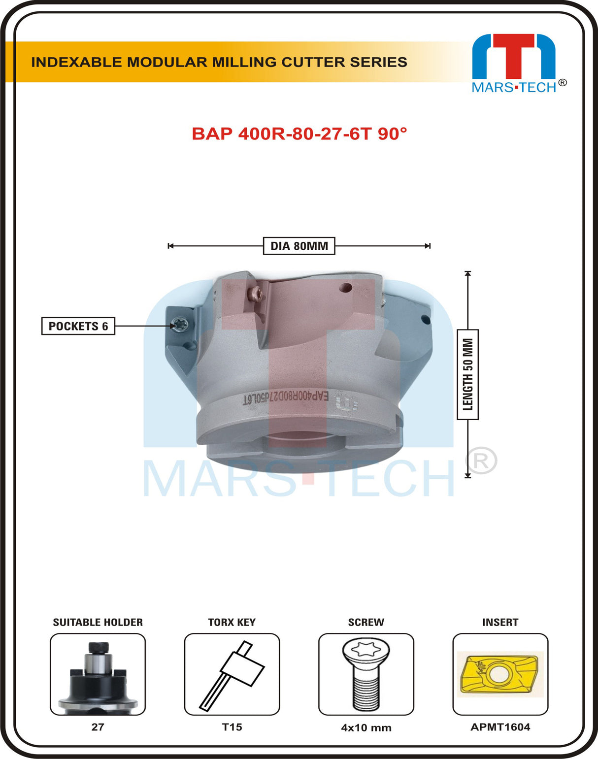 80 mm facemill	