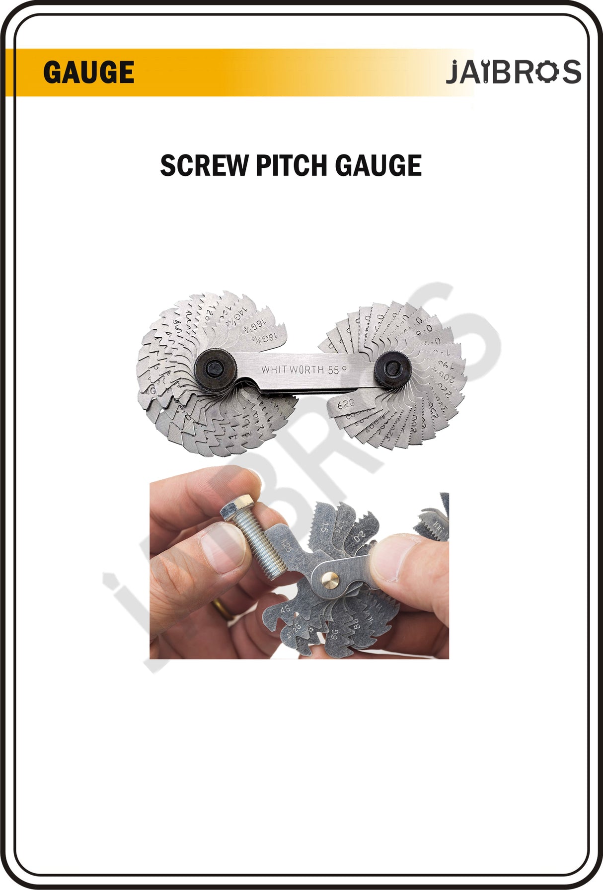 Whitworth Pitch Tool