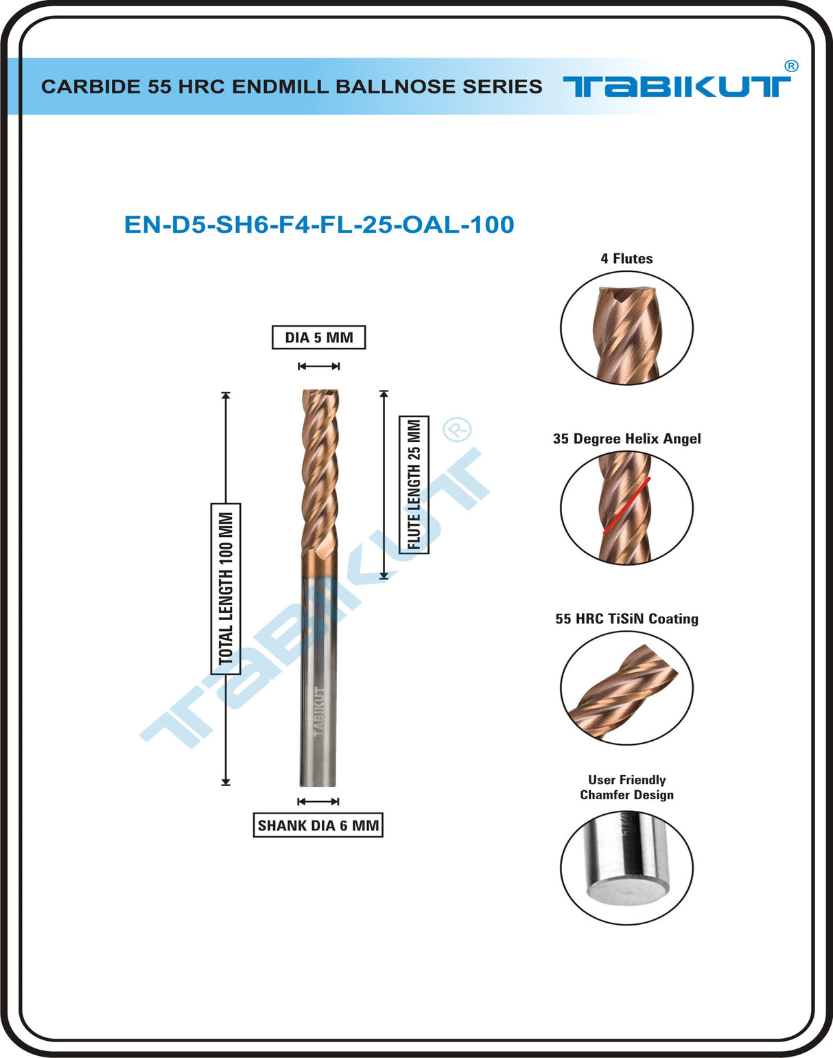 6mm shank end mill