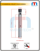 er8 cylindrical shank collet chuck