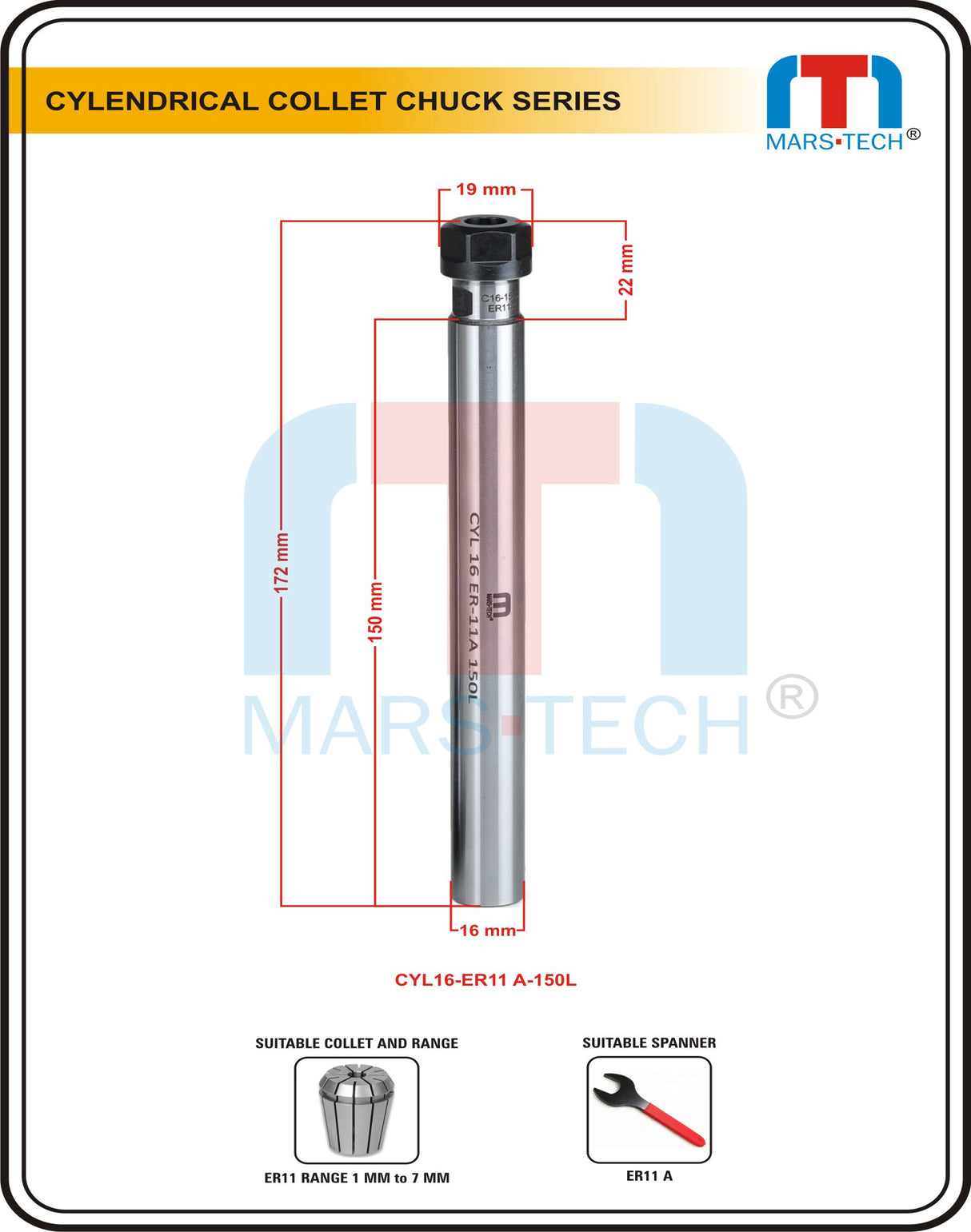 er11 collet chuck straight shank