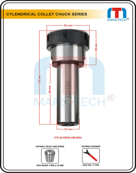 ER40 UM collet chuck