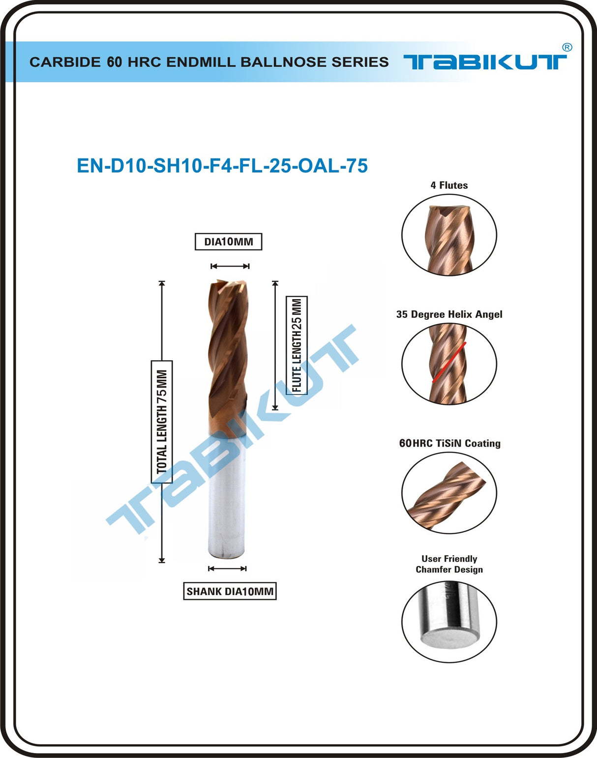 10mm Carbide Cutter