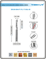 Carbide Flute 4mm