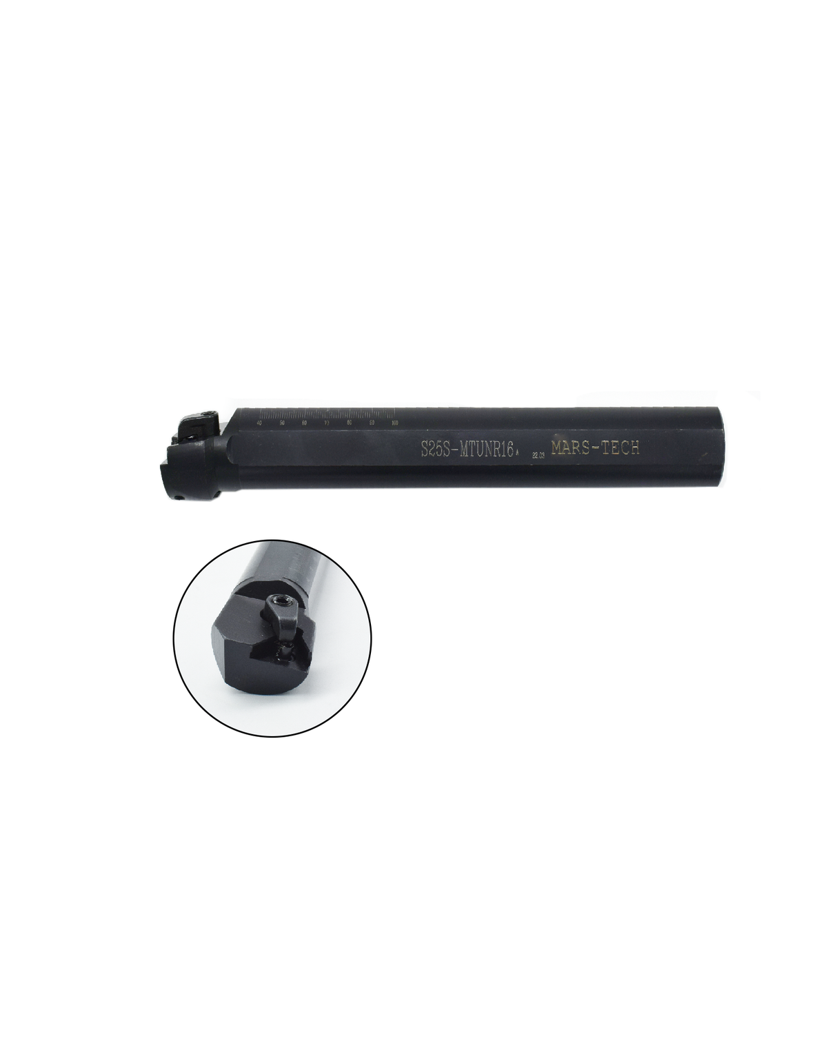 turning a boring bar with a 16 angle