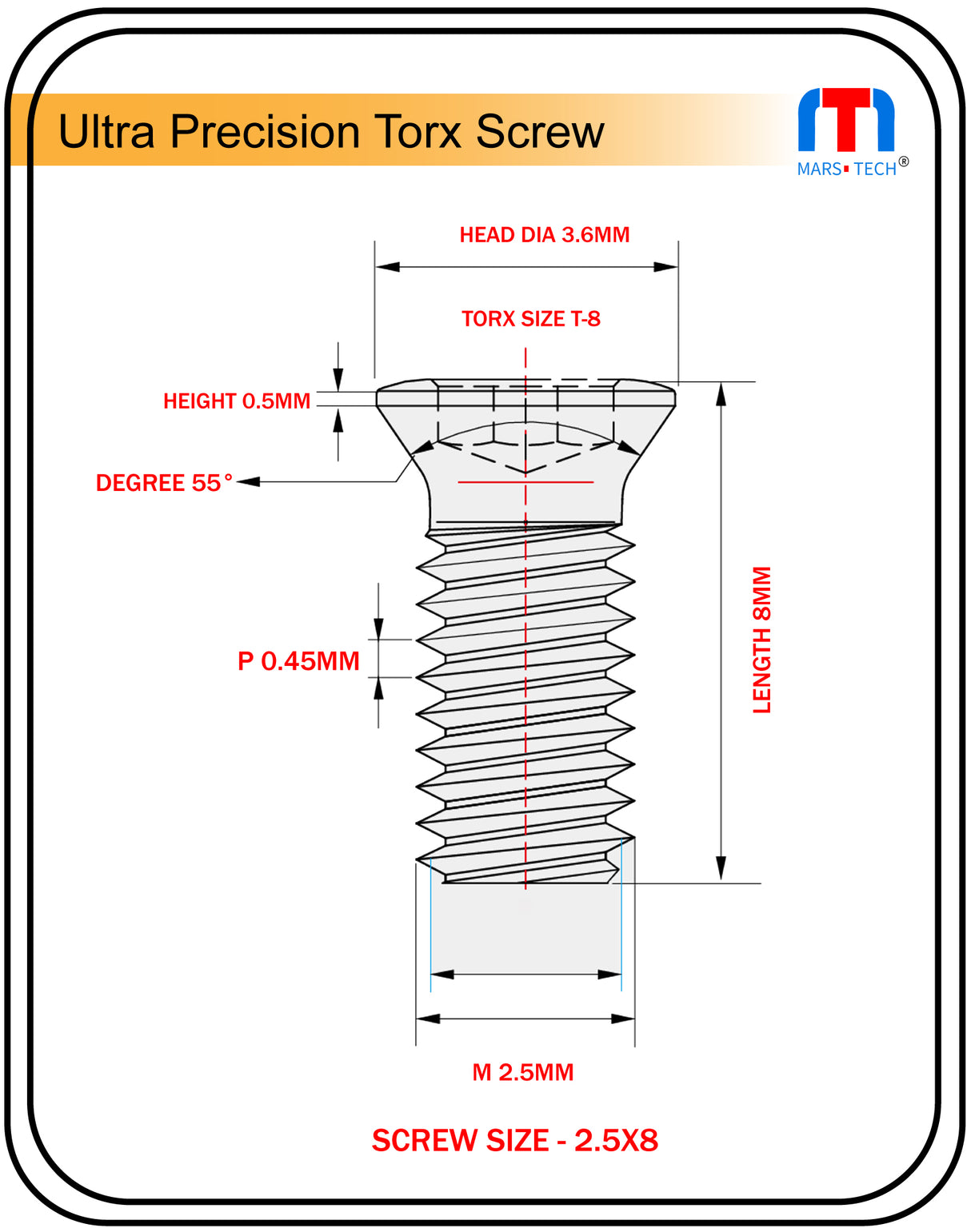 2.5mm screw