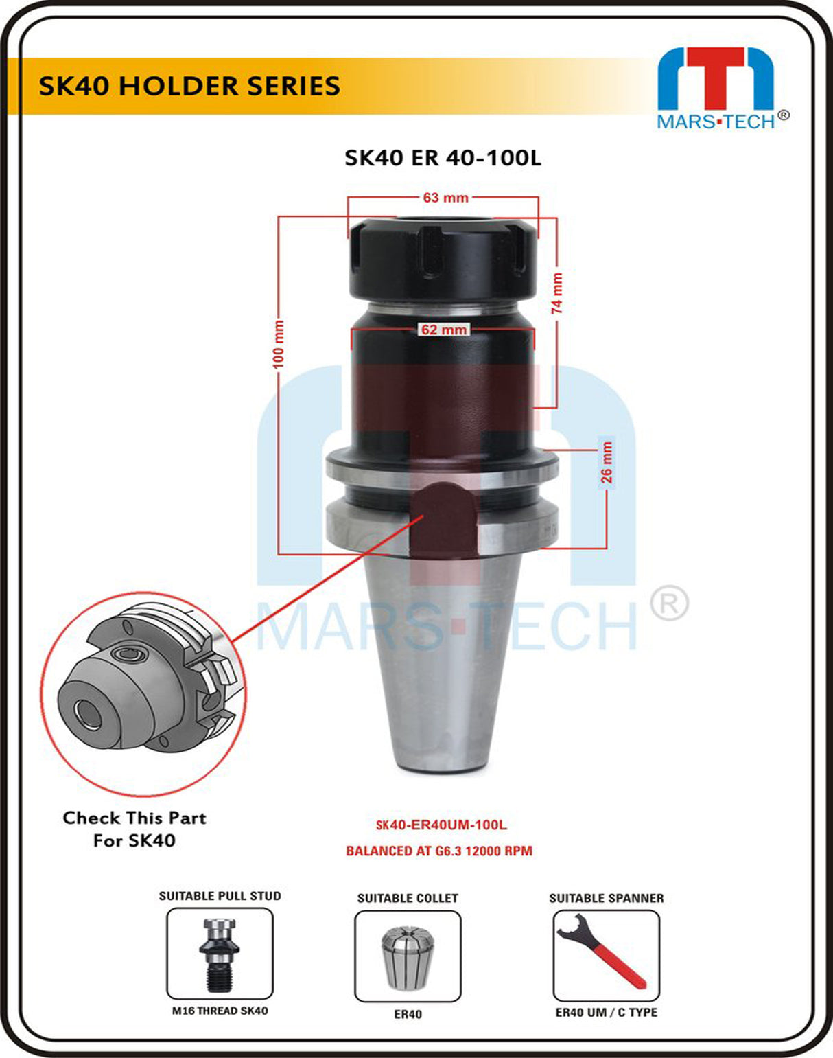 CNC ER40 Holder