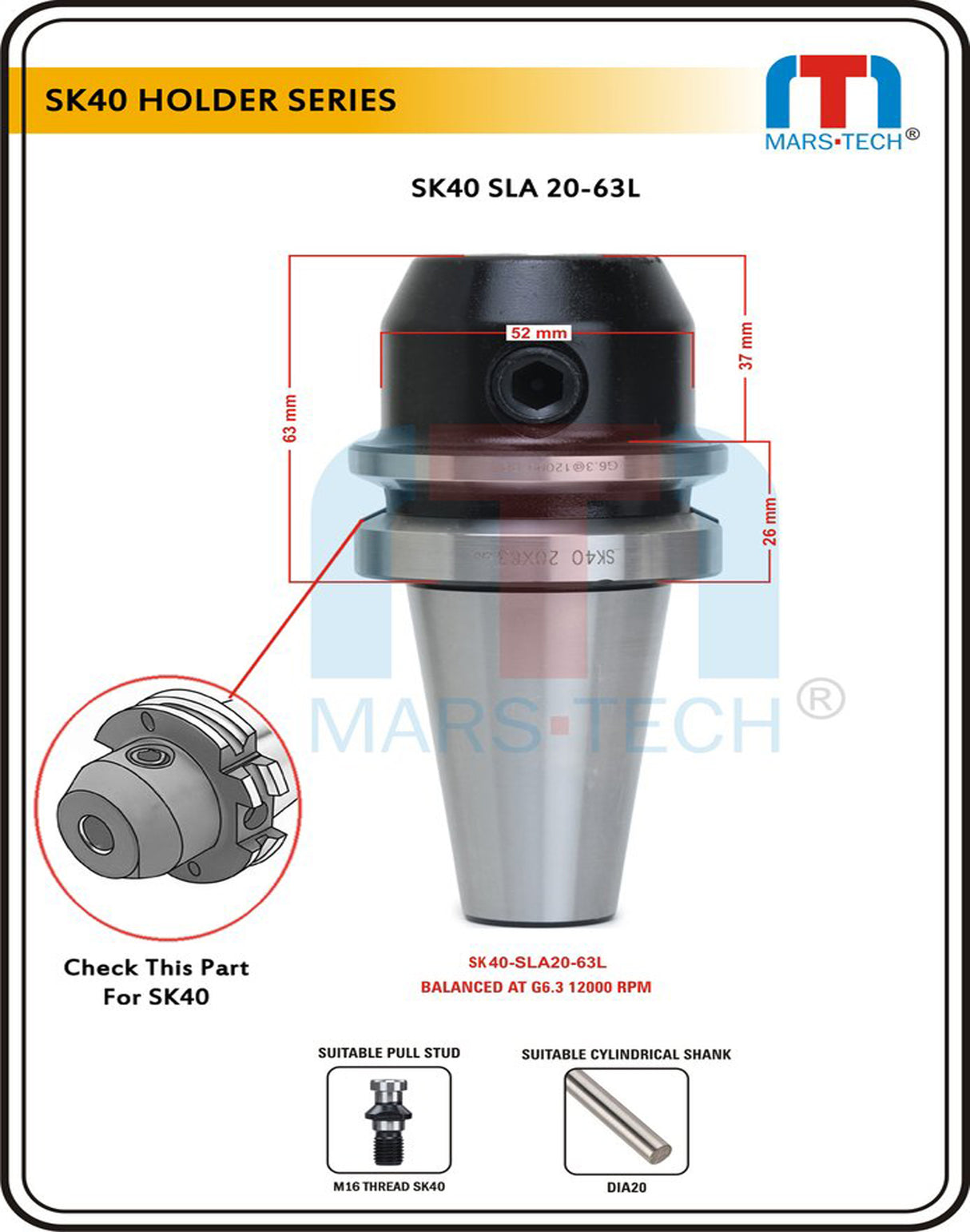 SK40 SLA Adaptor