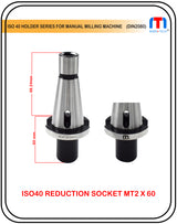 ISO40 holder with Morse taper shank